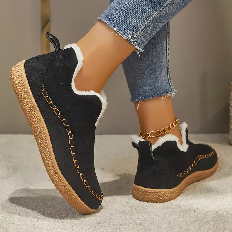 Elmstead Suede Fur-Lined Ankle Boots