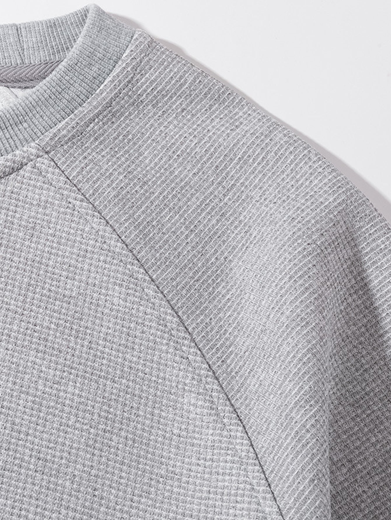 Textured Crewneck Sweatshirt