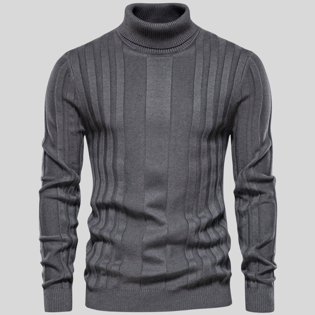 Ashbourne Ribbed Turtleneck Sweater