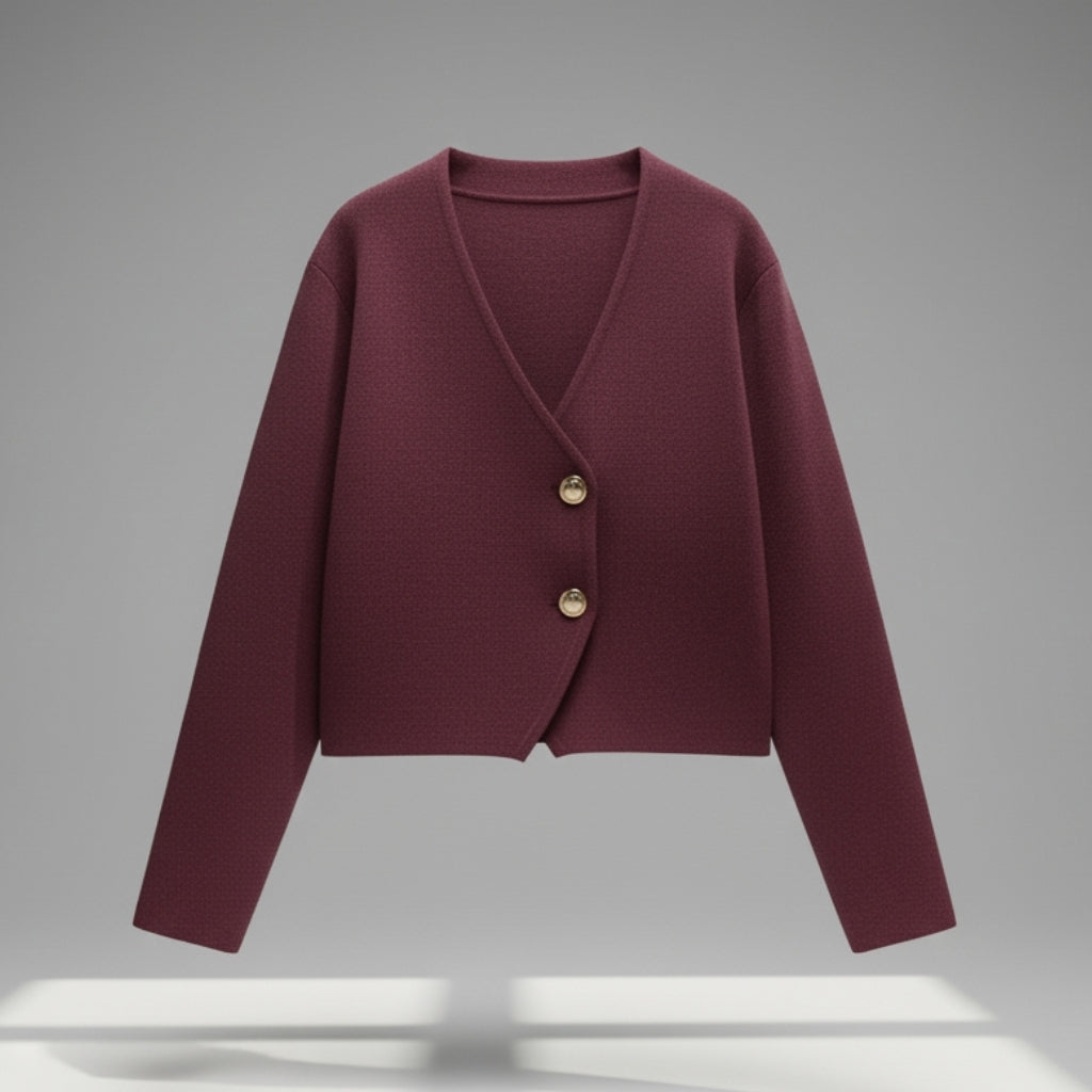 Vienna Asymmetric Button Cardigan