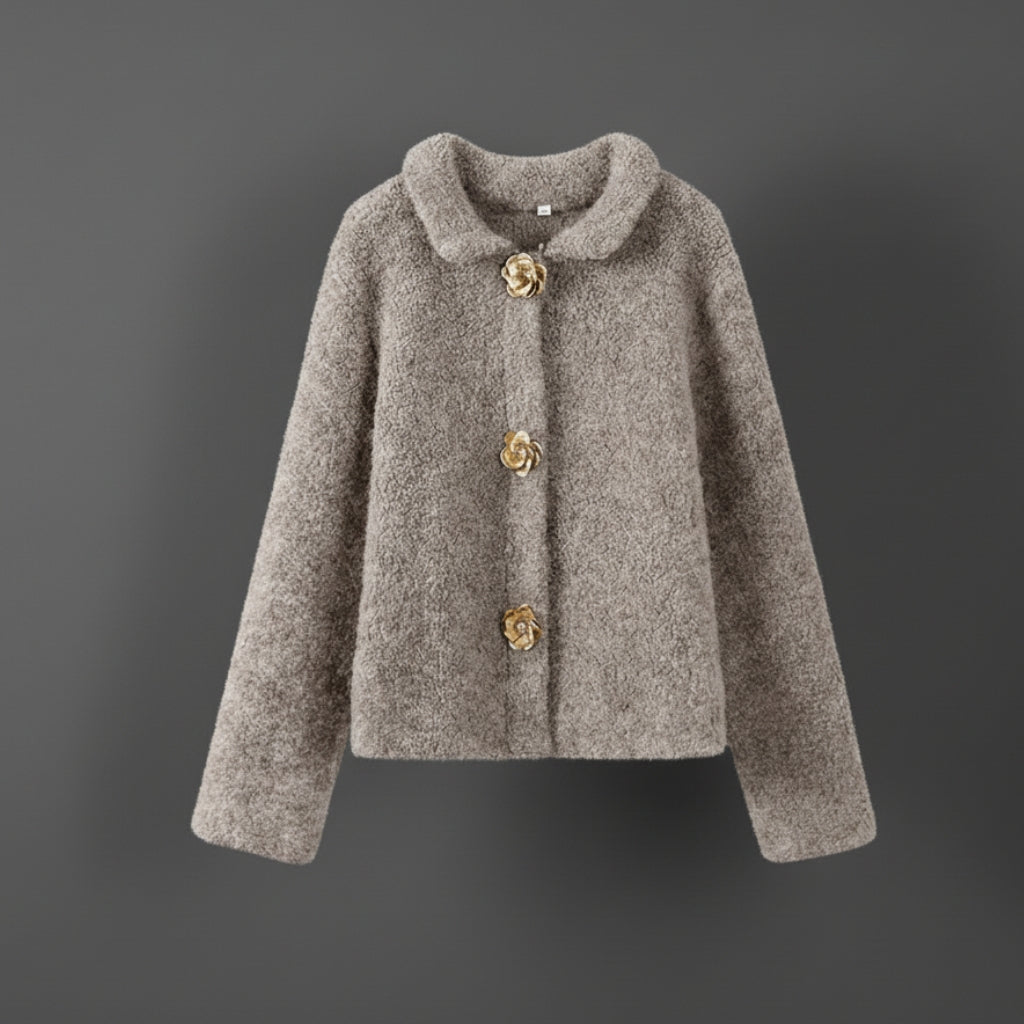 Vienna Wool Textured Button Jacket