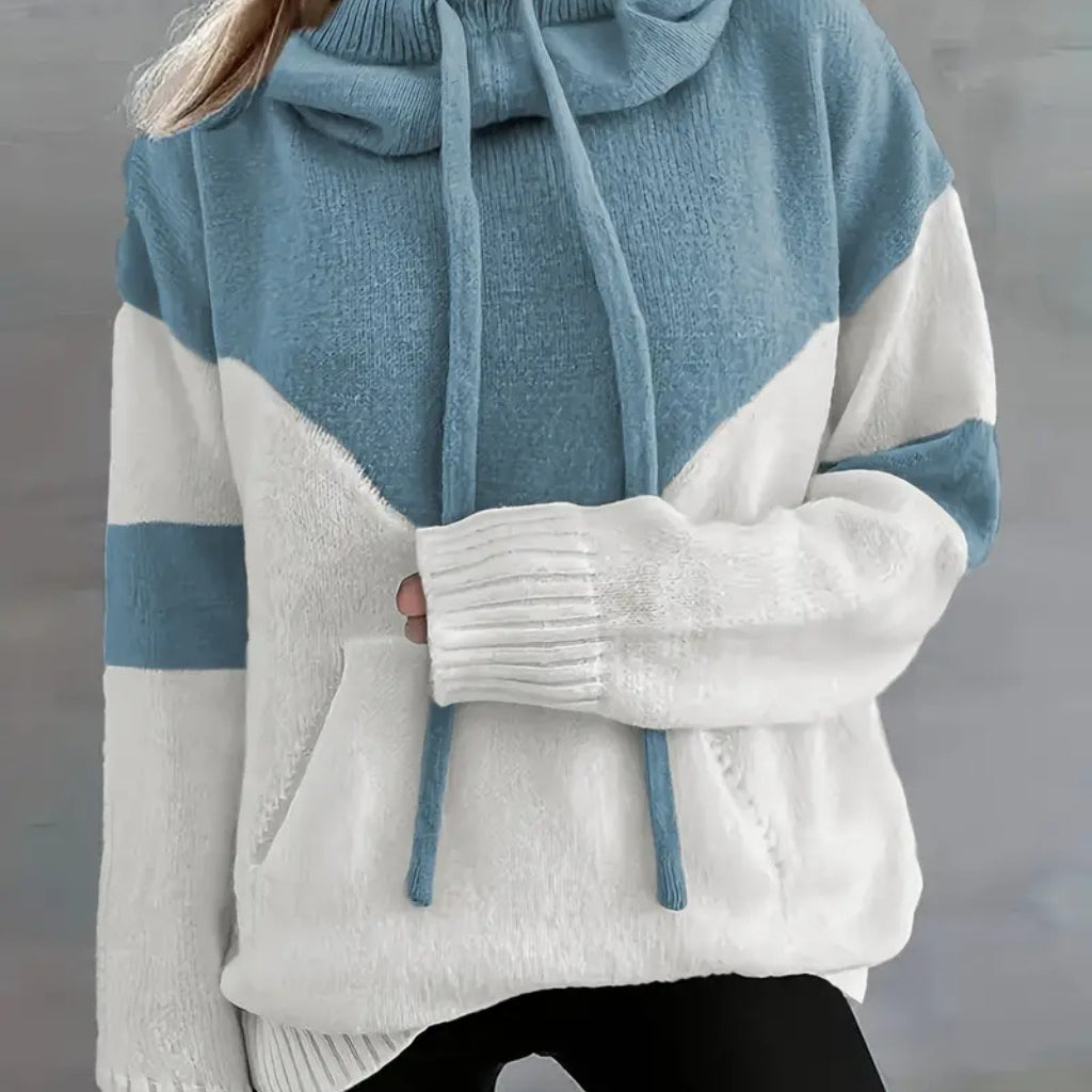 Albany Color Block Knit Hoodie
