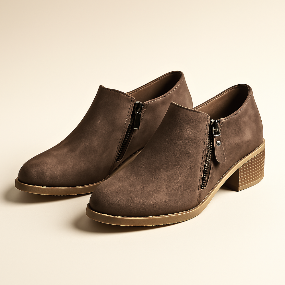Sutton Zip Ankle Boots
