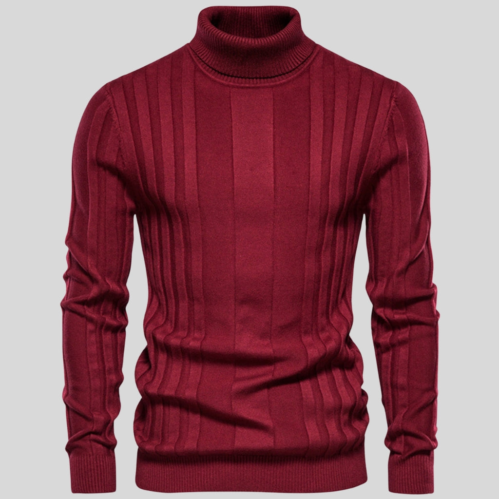 Ashbourne Ribbed Turtleneck Sweater