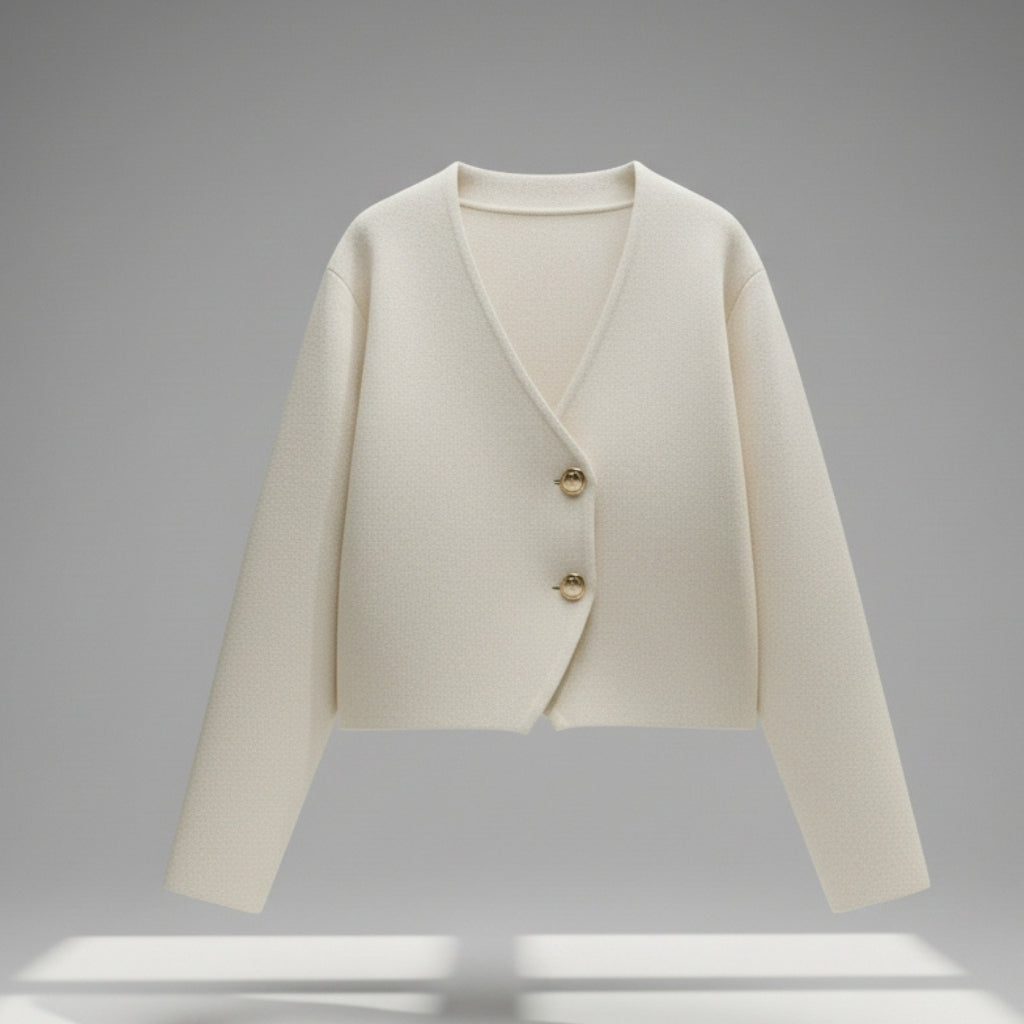 Vienna Asymmetric Button Cardigan