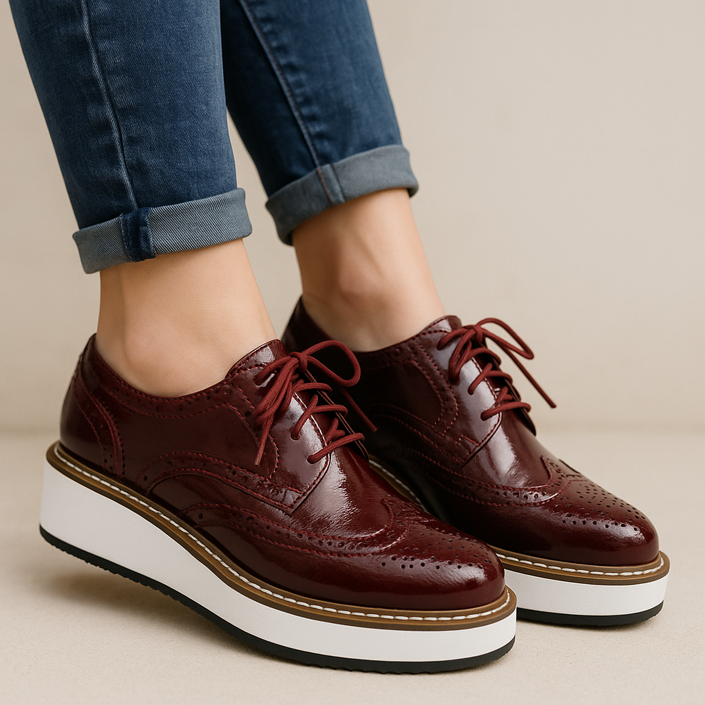 Bellamy Leather Platform Oxfords