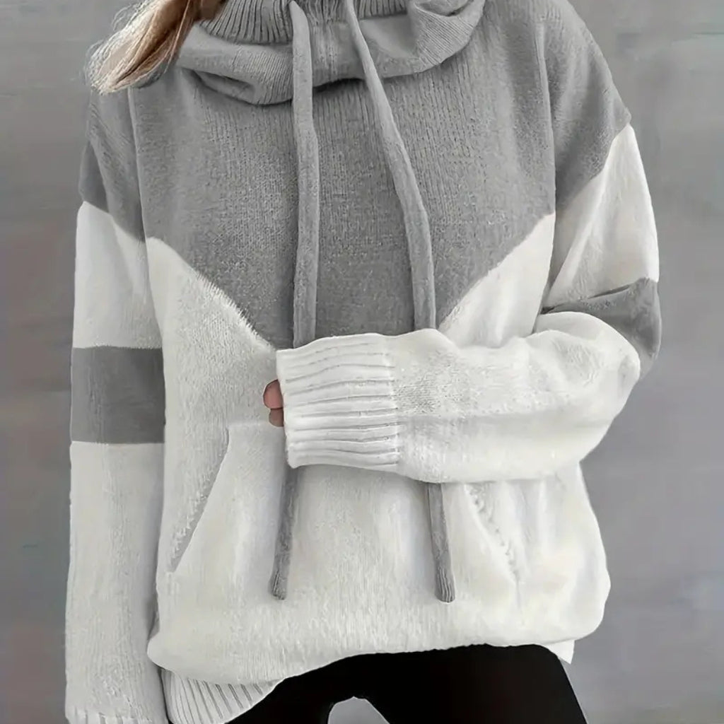 Albany Color Block Knit Hoodie