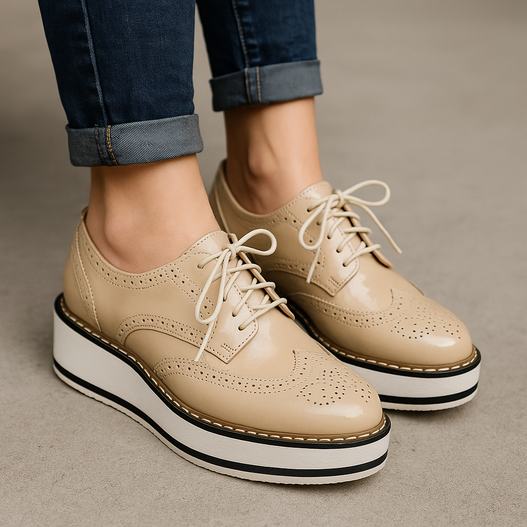 Bellamy Leather Platform Oxfords