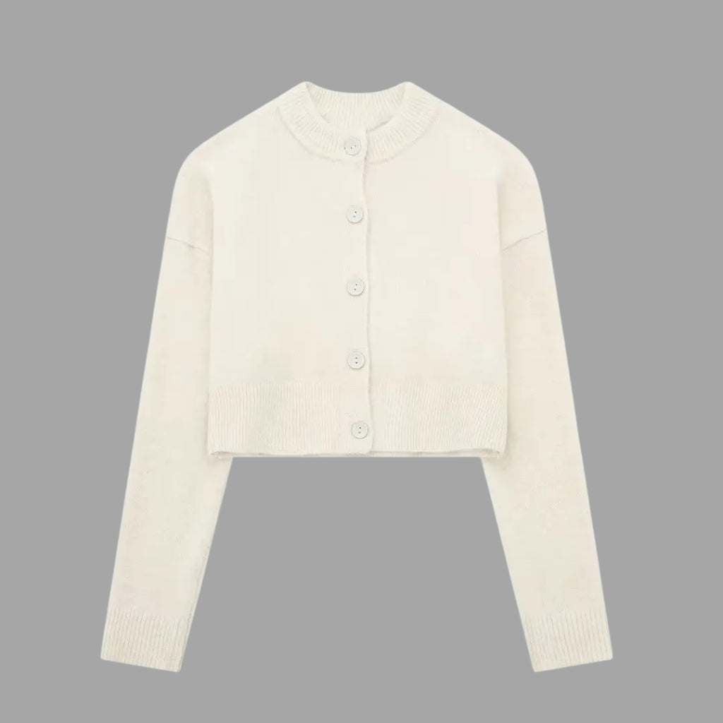 Siena Cropped Knit Cardigan