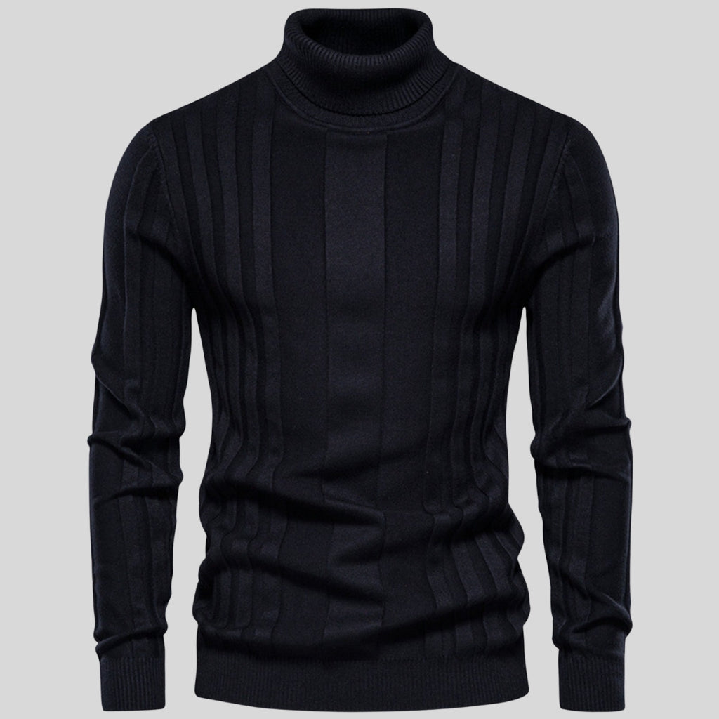 Ashbourne Ribbed Turtleneck Sweater