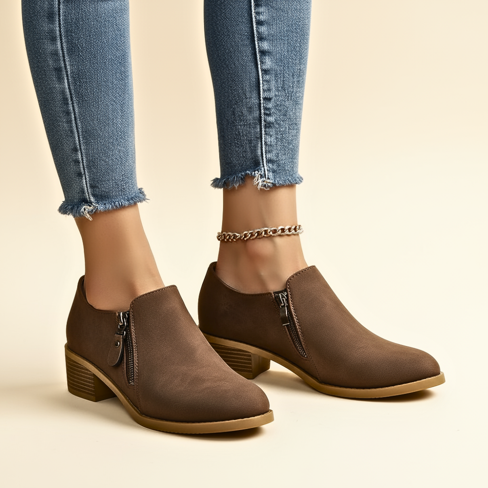 Sutton Zip Ankle Boots