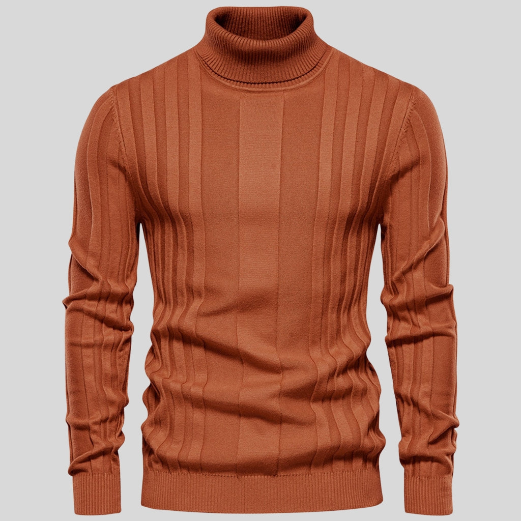 Ashbourne Ribbed Turtleneck Sweater