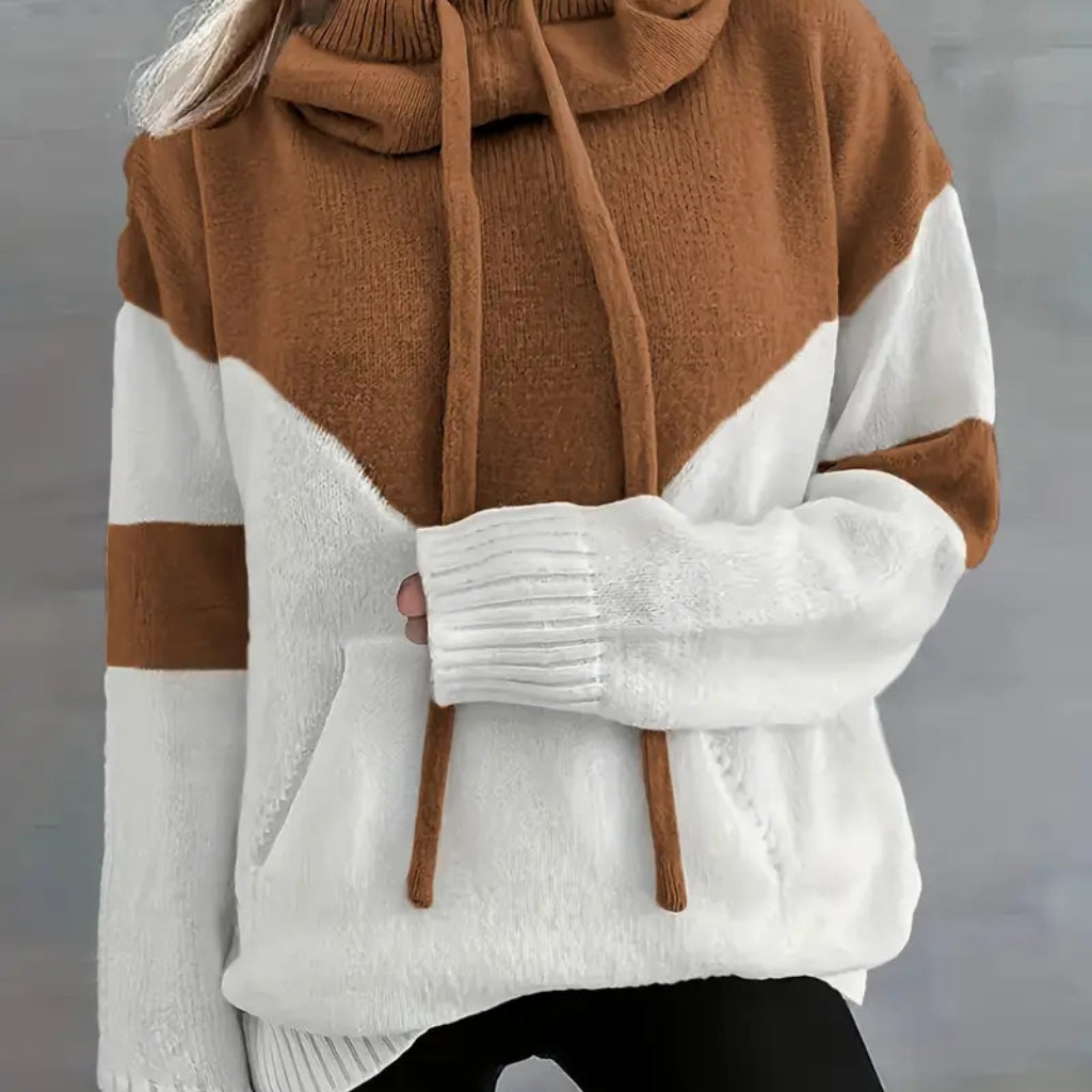 Albany Color Block Knit Hoodie