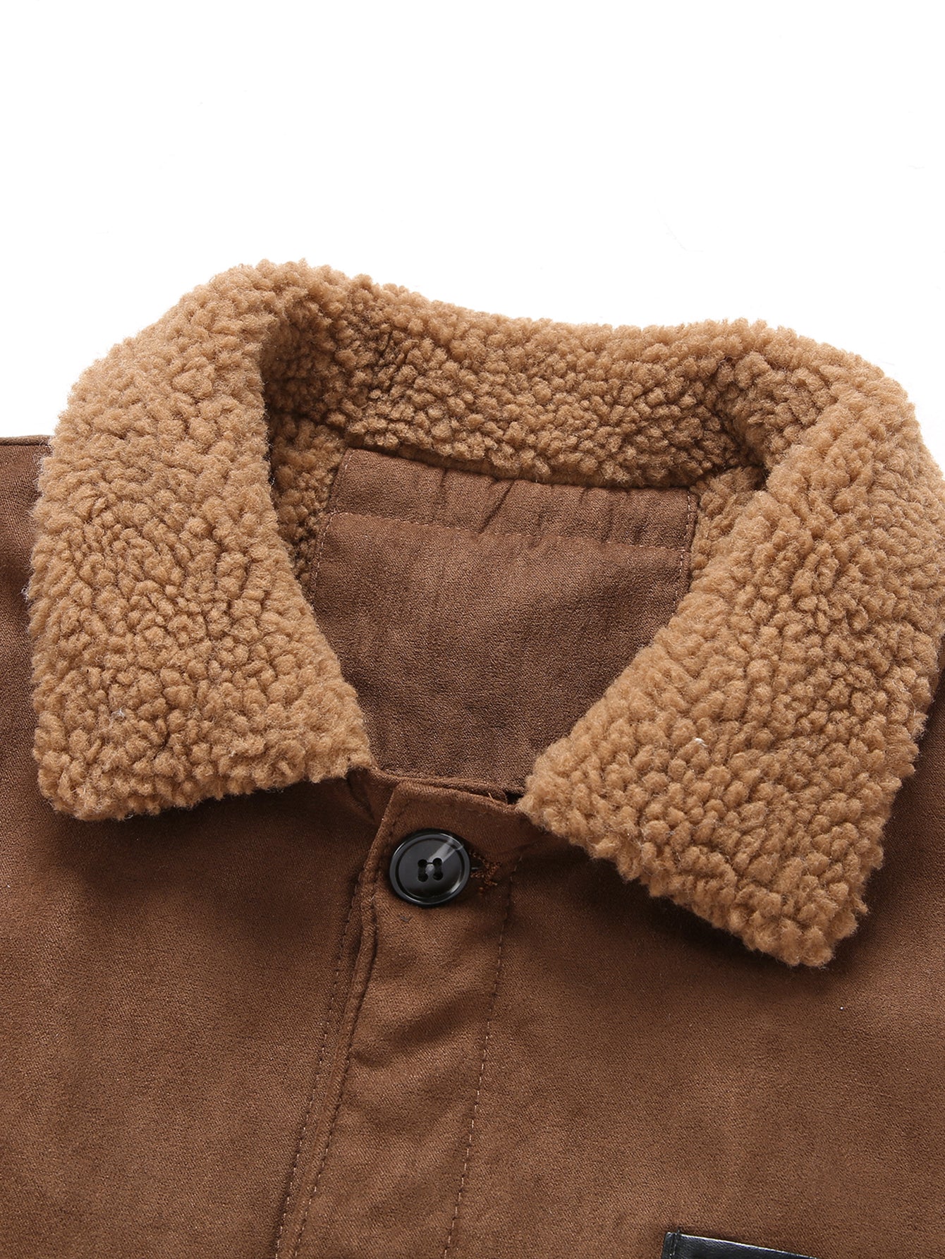 Henley Suede Sherpa Jacket