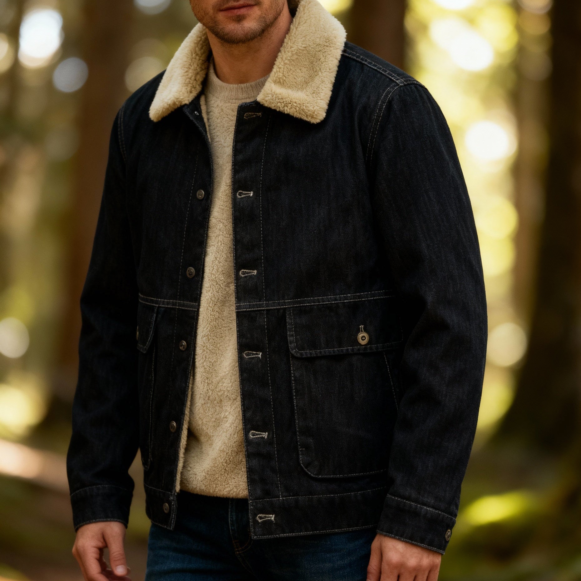 Carter Denim Sherpa Jacket
