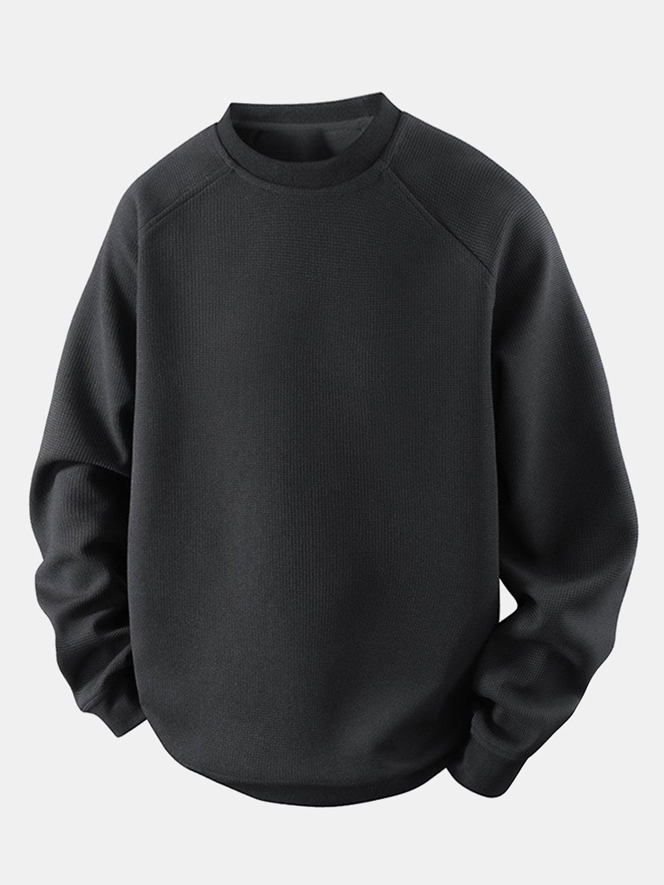 Textured Crewneck Sweatshirt