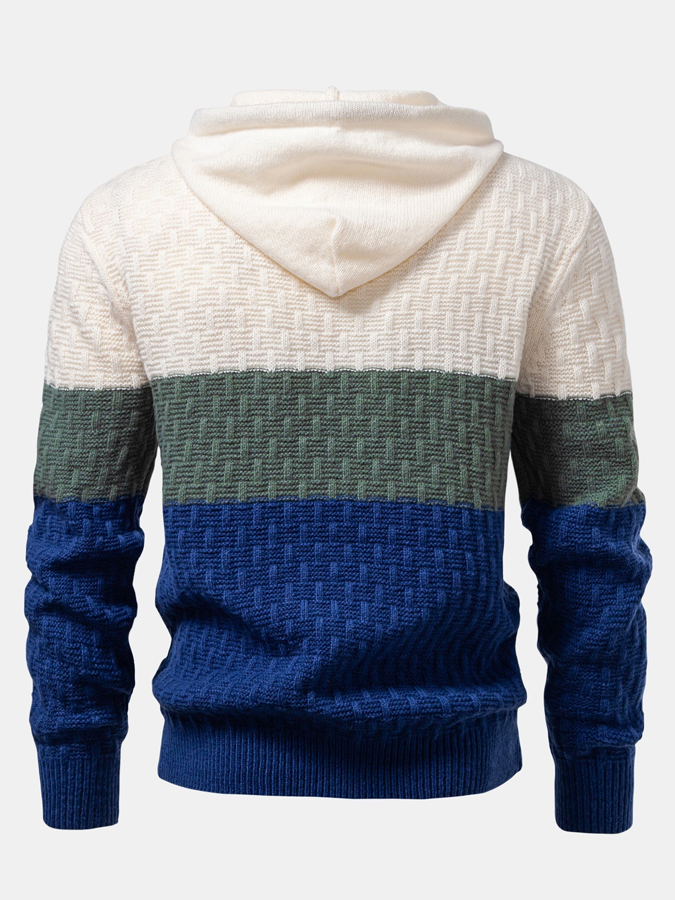 Brighton Color Block Knit Hoodie
