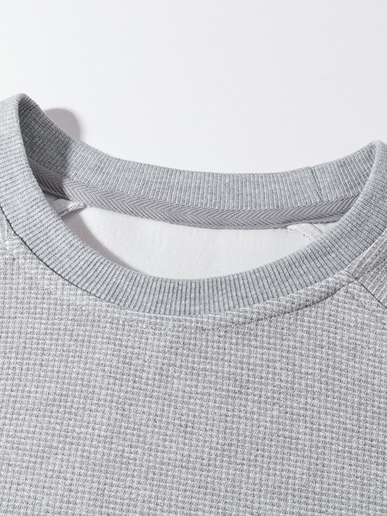Textured Crewneck Sweatshirt