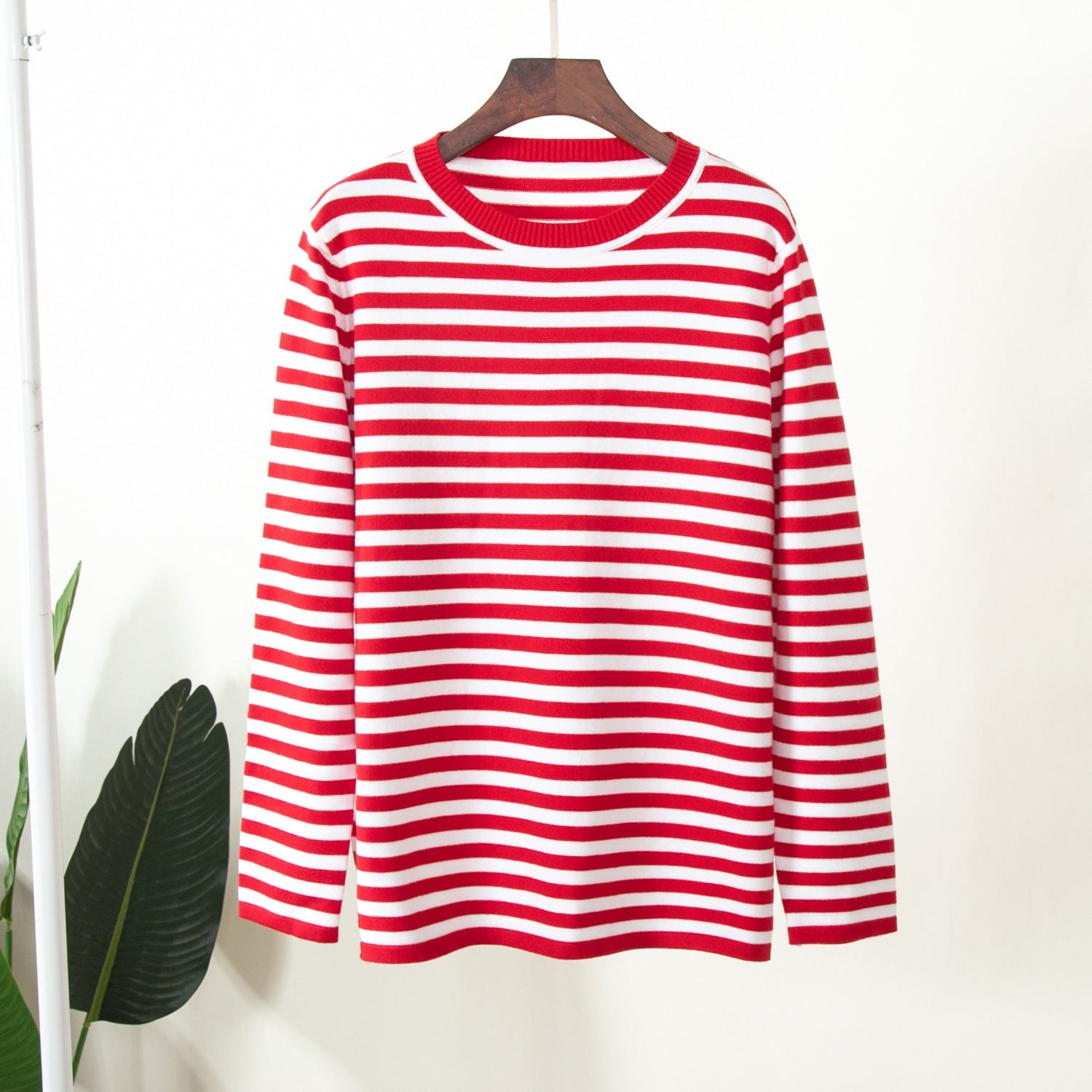 Elara Striped Knit Long Sleeve Top