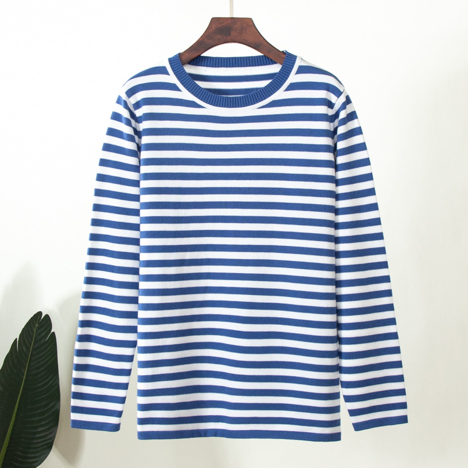 Elara Striped Knit Long Sleeve Top