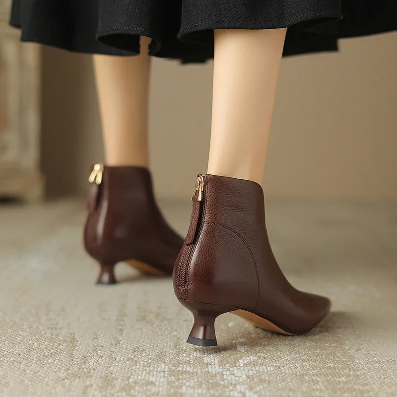 Emilia Pointed Toe Ankle Boots
