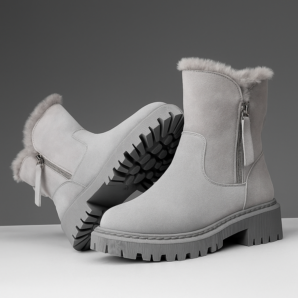 Geneva Winter Suede Fur Boots