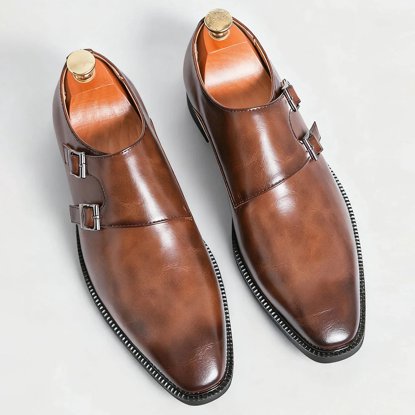 Monarch Leather Monk Loafers