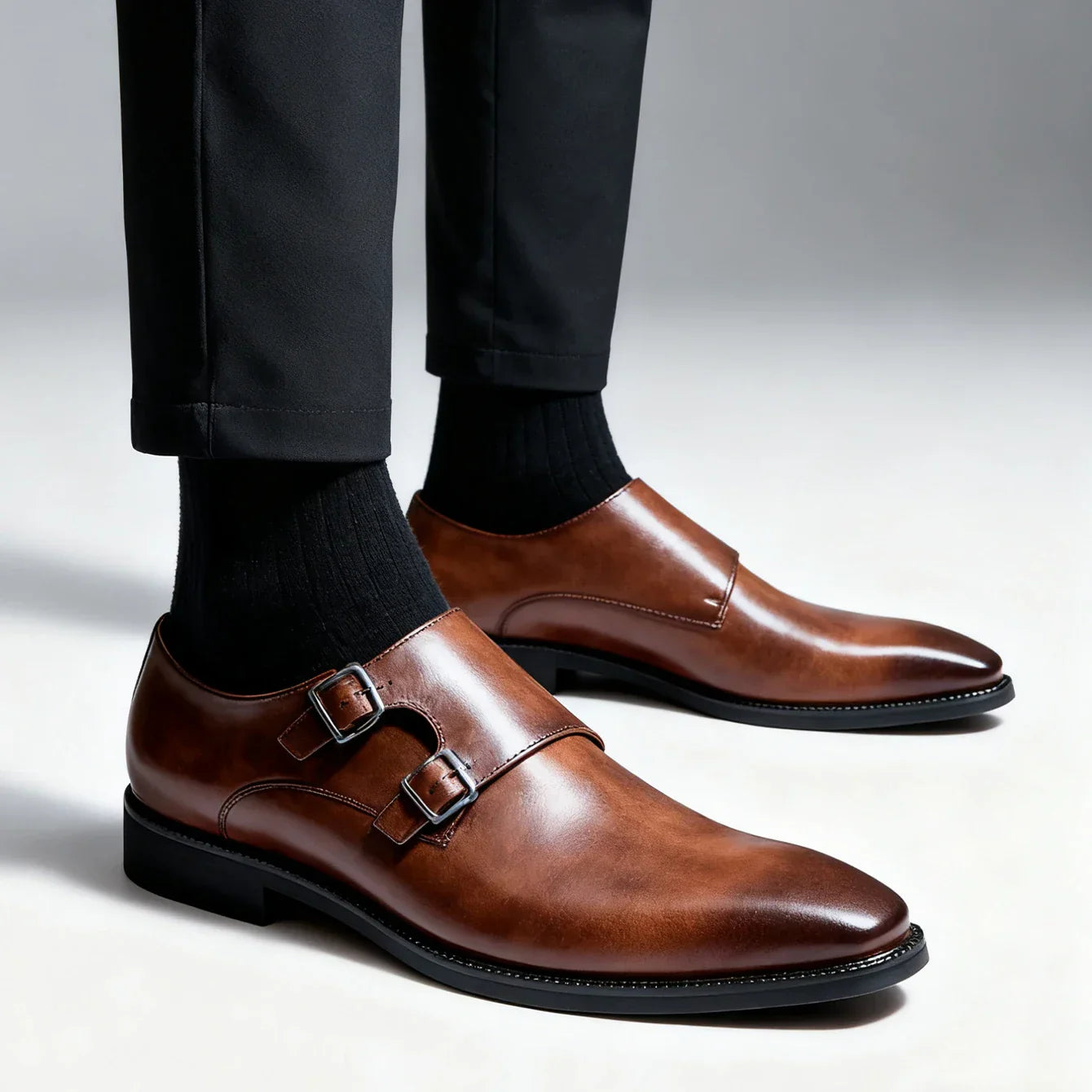 Monarch Leather Monk Loafers
