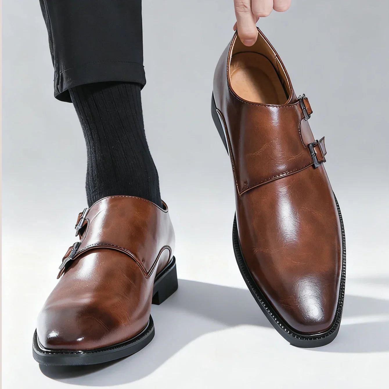 Monarch Leather Monk Loafers