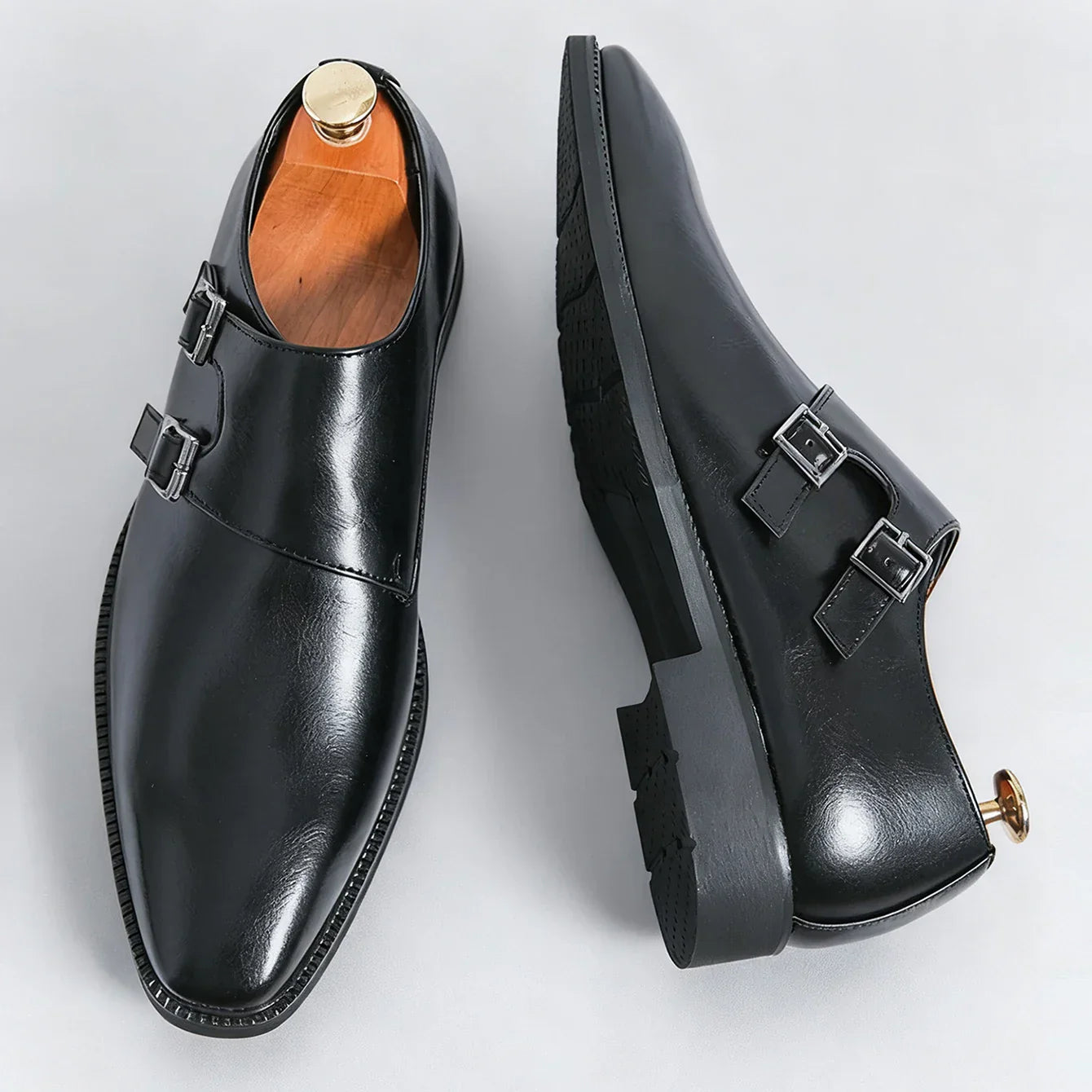 Monarch Leather Monk Loafers