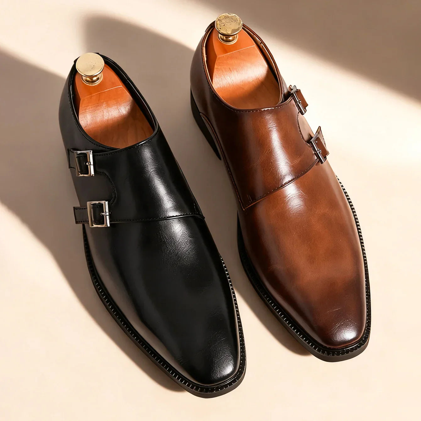 Monarch Leather Monk Loafers