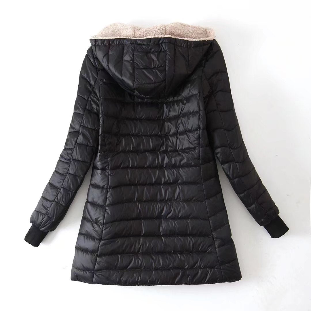 Elara Quilted Plush Coat