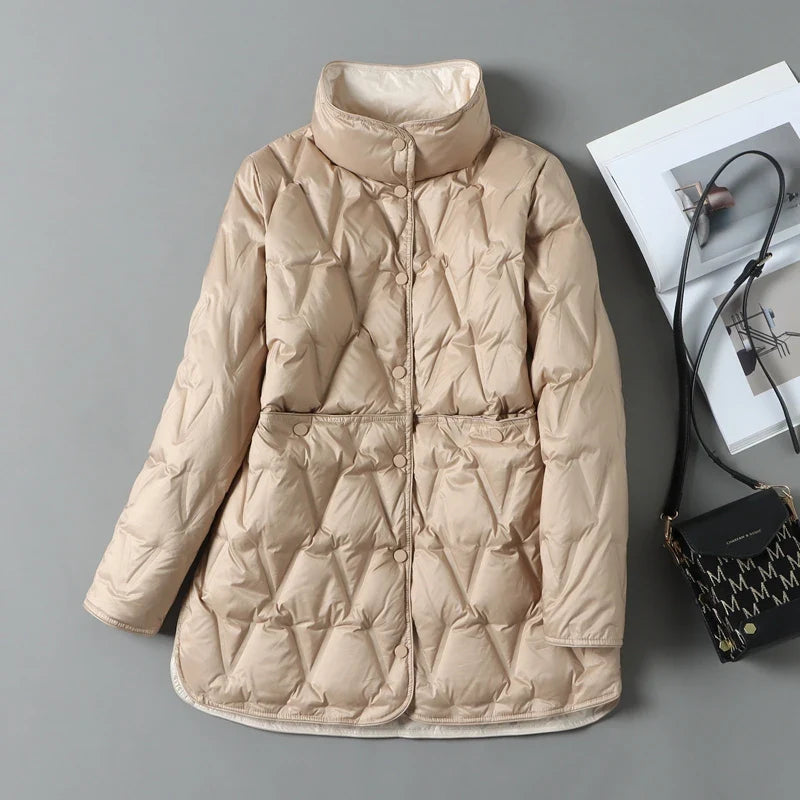 Amara Quilted Down Jacket