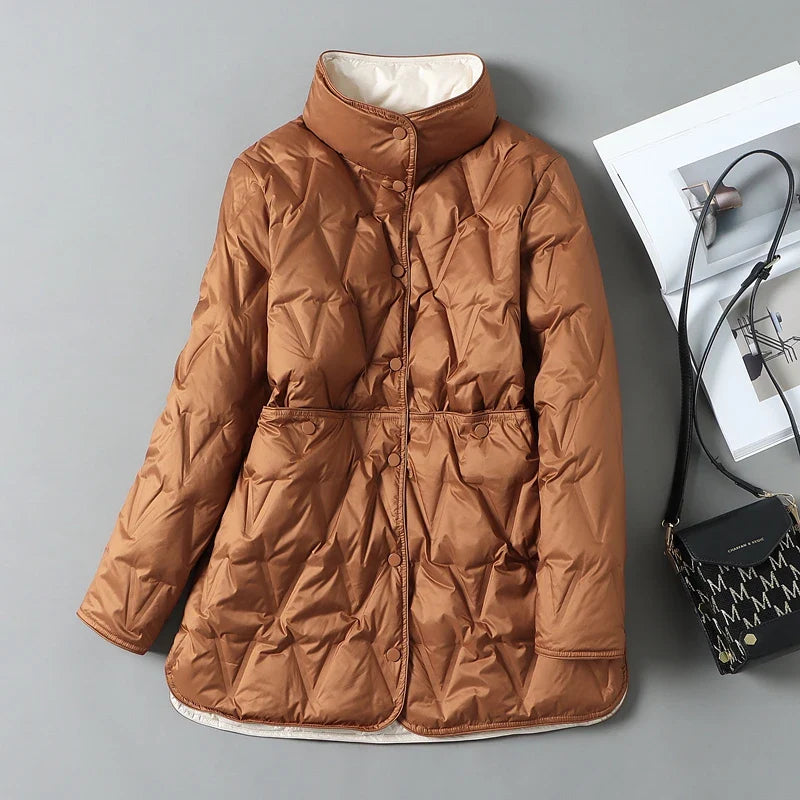 Amara Quilted Down Jacket