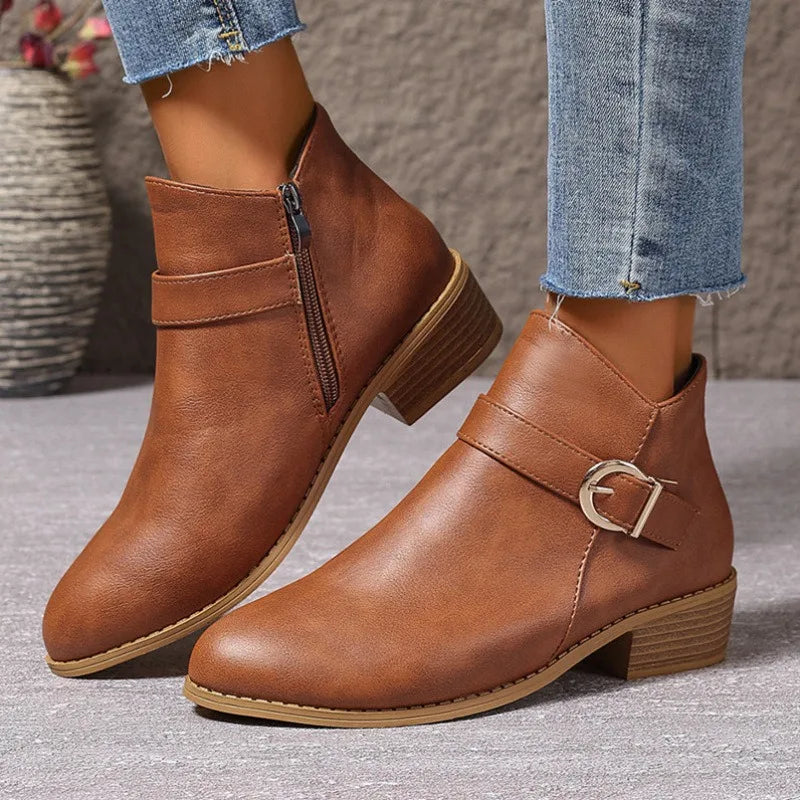 Sorelle Low Heel Ankle Boots