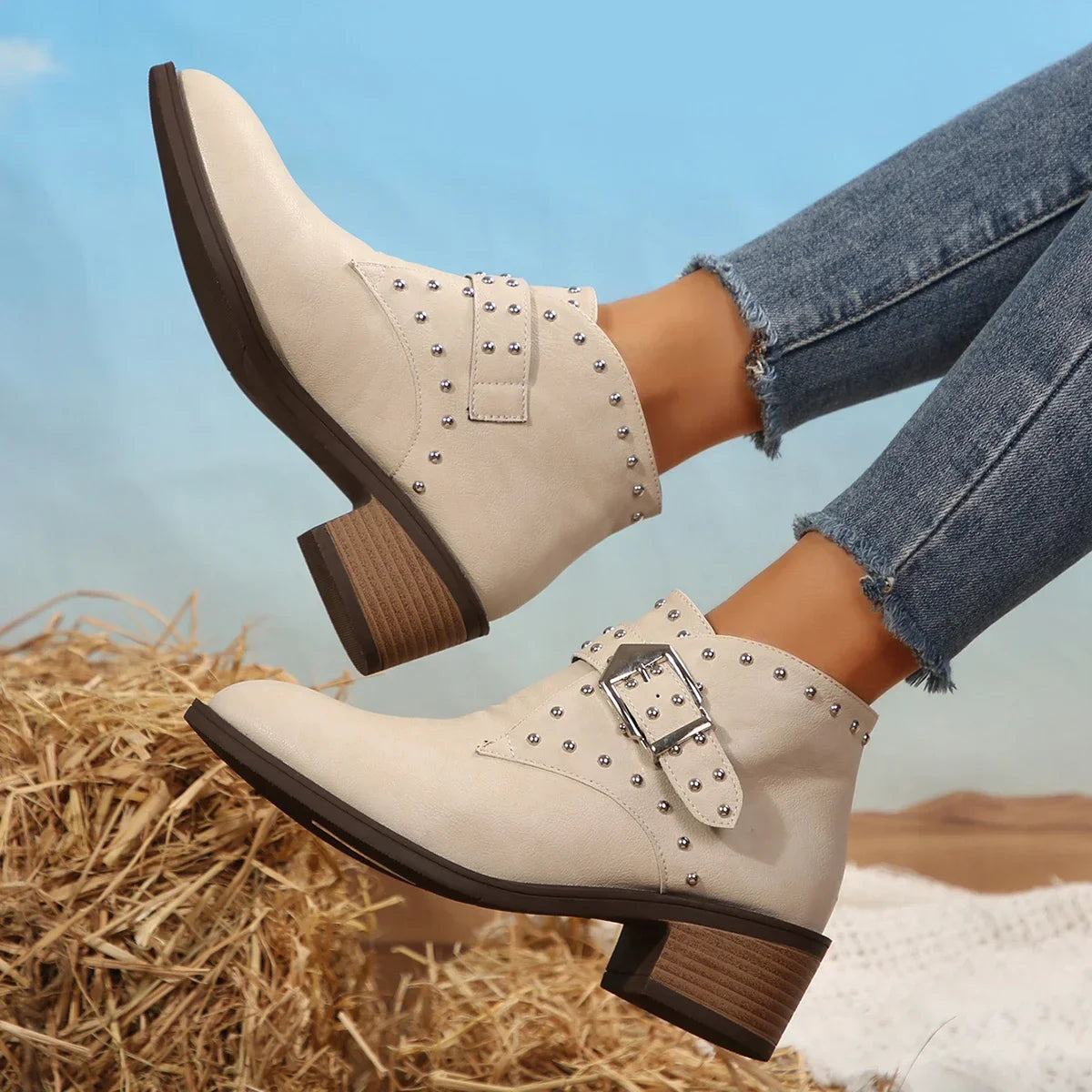 Savannah Studded Ankle Boots