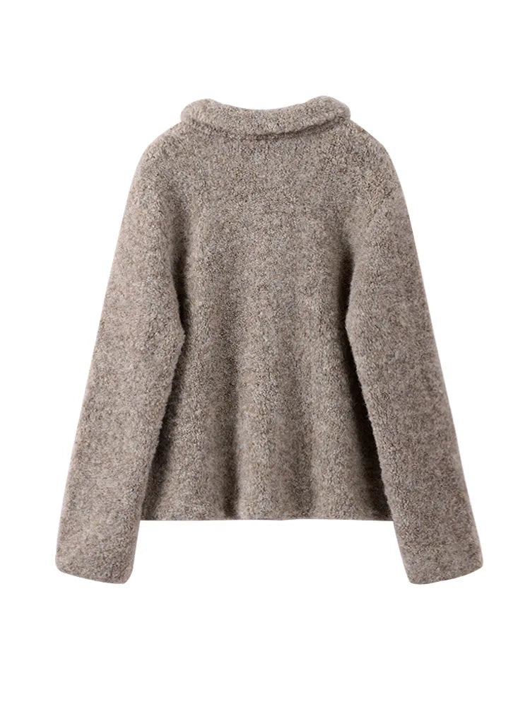 Vienna Wool Textured Button Jacket