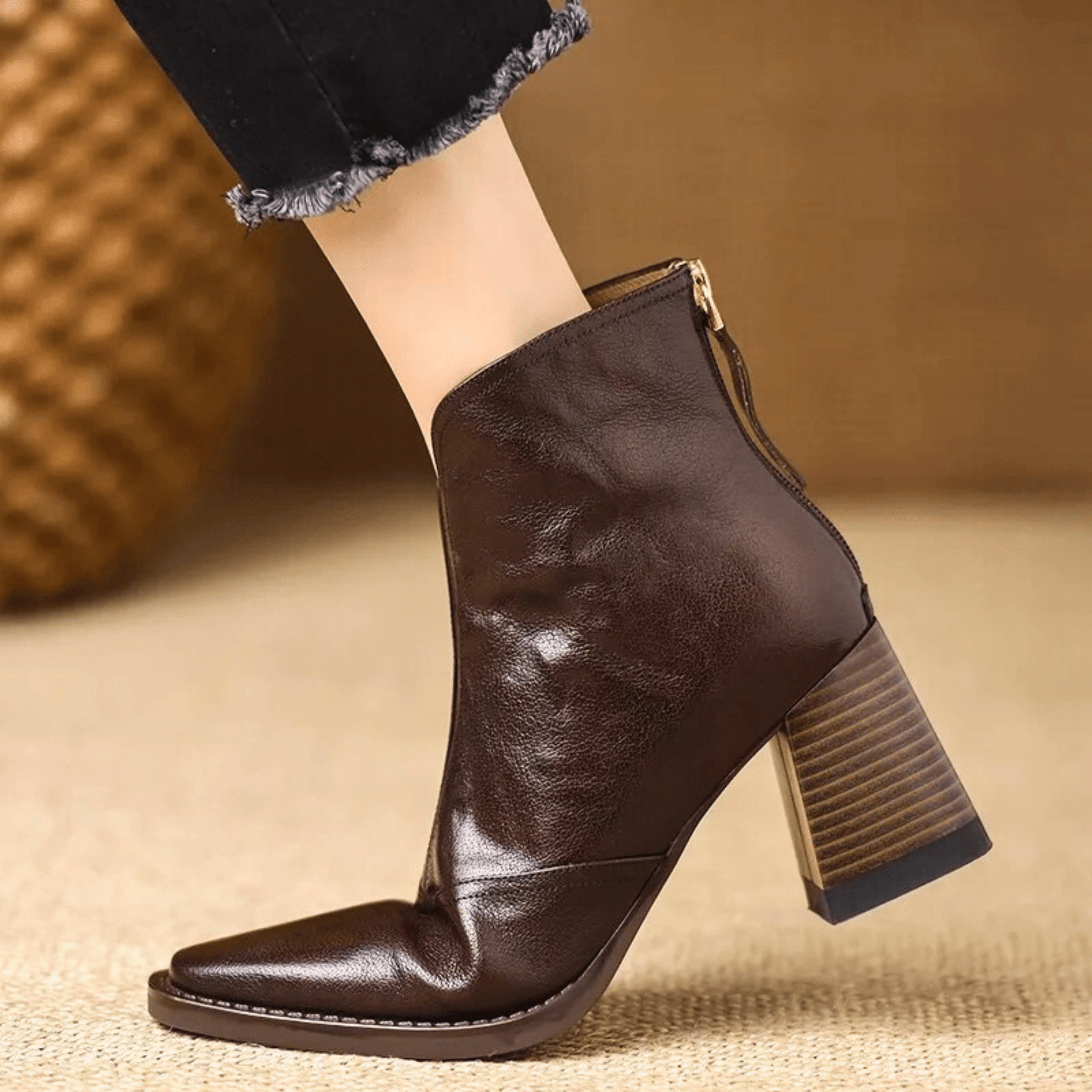 Vera Leather Ankle Boots