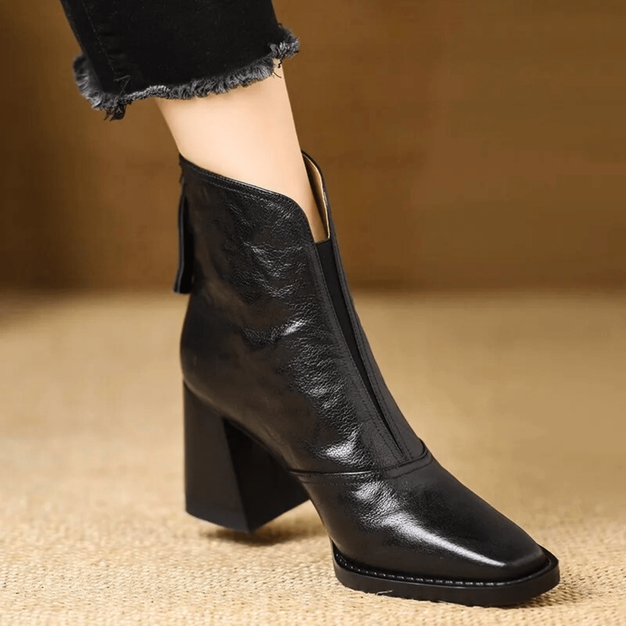 Vera Leather Ankle Boots