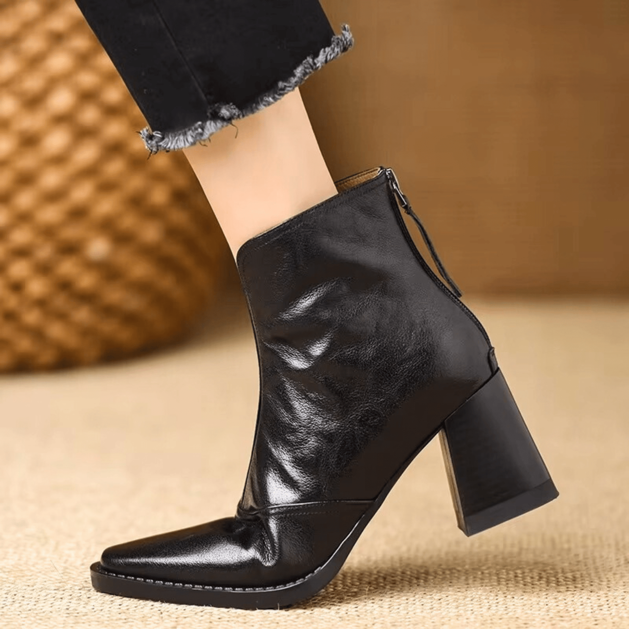 Vera Leather Ankle Boots