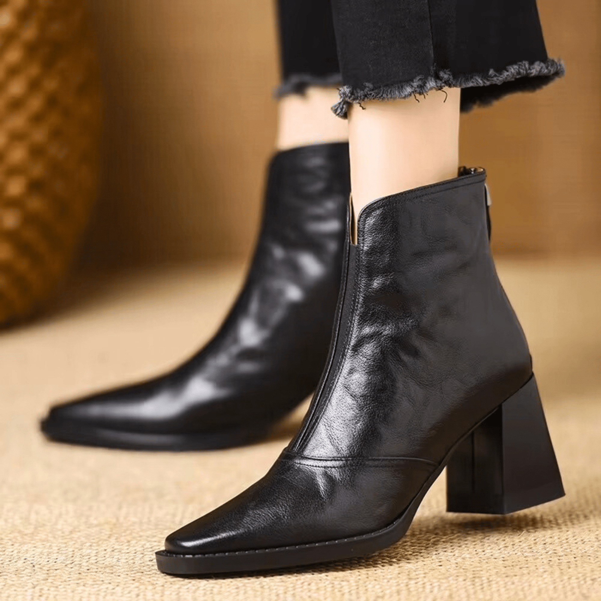 Vera Leather Ankle Boots