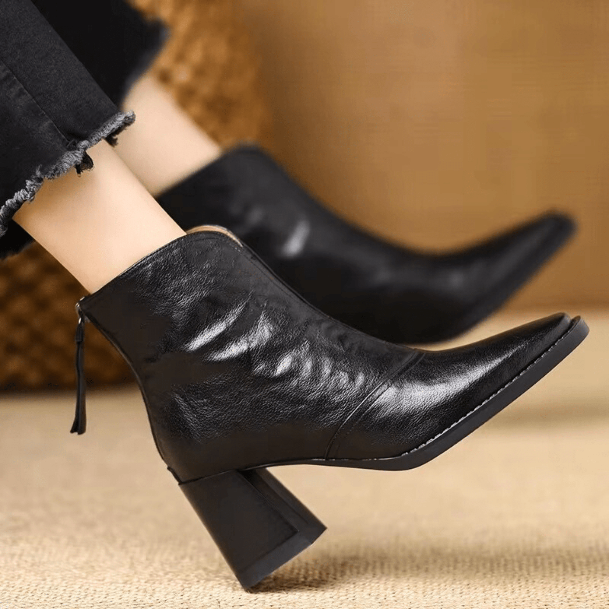 Vera Leather Ankle Boots