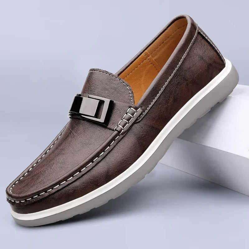 Alessandro Leather Loafers - [Ezra Daniel]