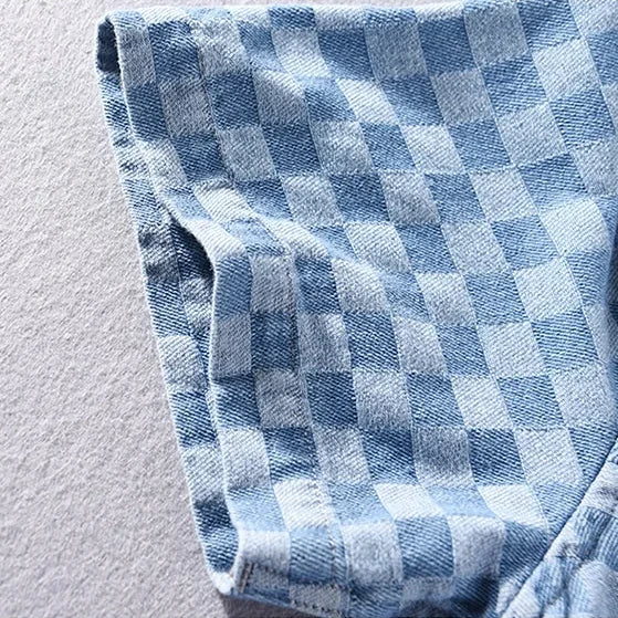 Checkered Button-Up Shirt - [Ezra Daniel]