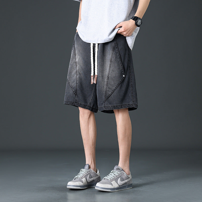 Easton Diamond Denim Shorts - [Ezra Daniel]