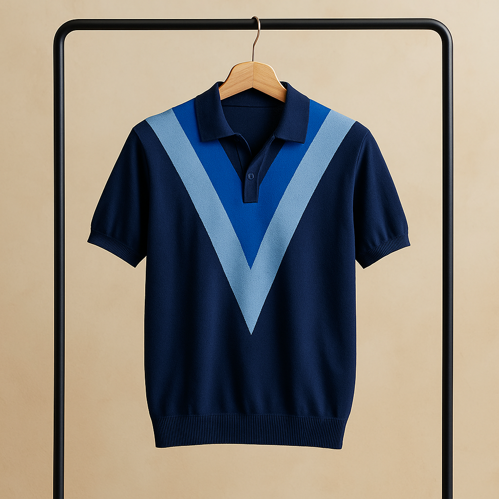 Easton V Knit Polo - [Ezra Daniel]