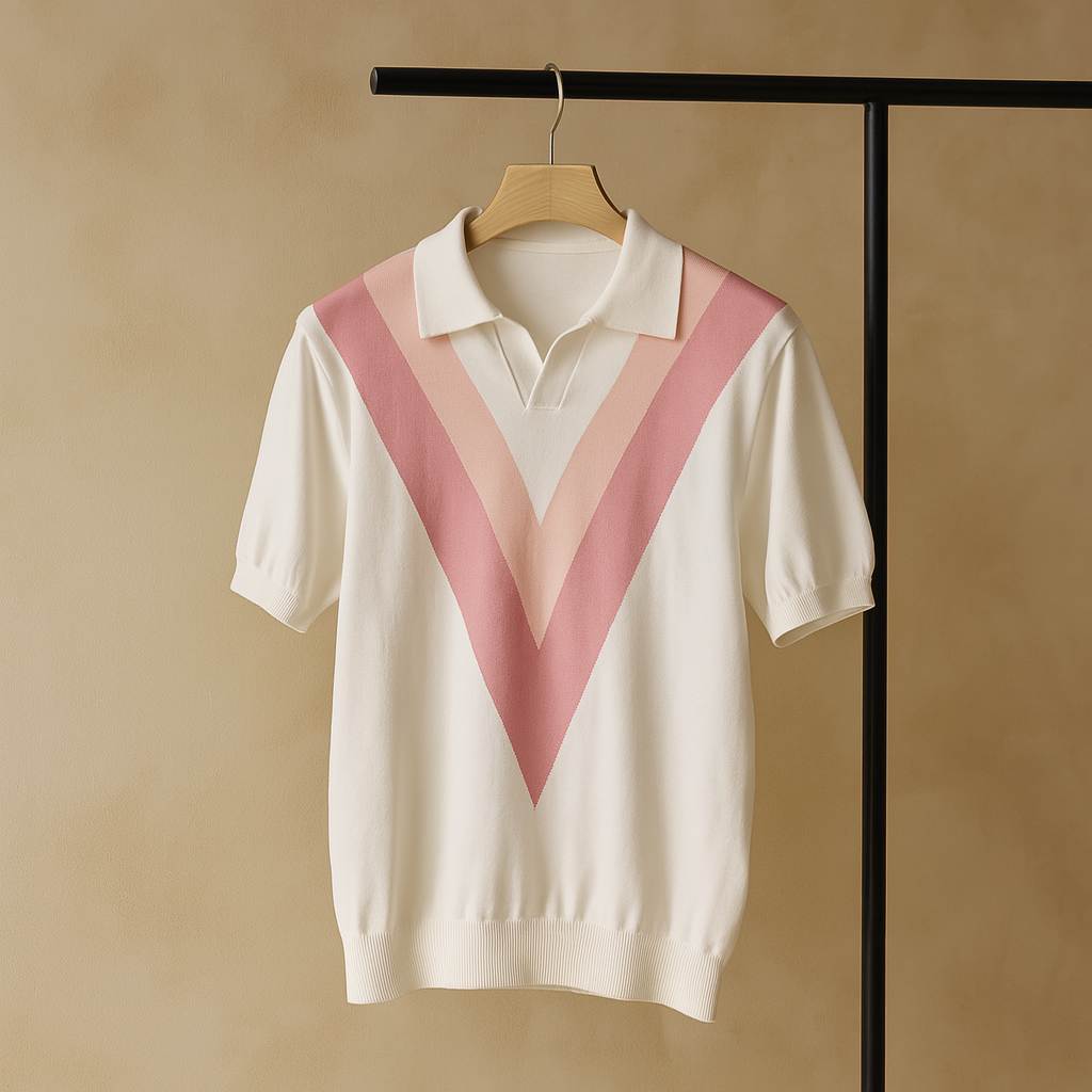 Easton V Knit Polo - [Ezra Daniel]