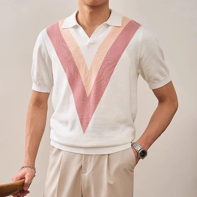 Easton V Knit Polo - [Ezra Daniel]