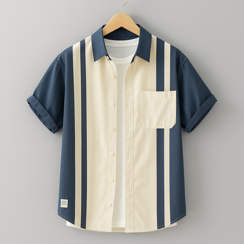 Easton Vertical Striped Shirt - [Ezra Daniel]