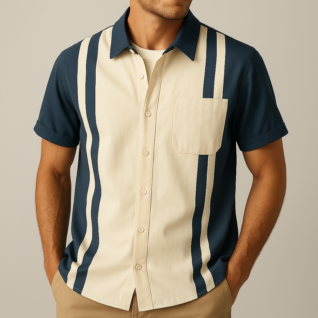 Easton Vertical Striped Shirt - [Ezra Daniel]